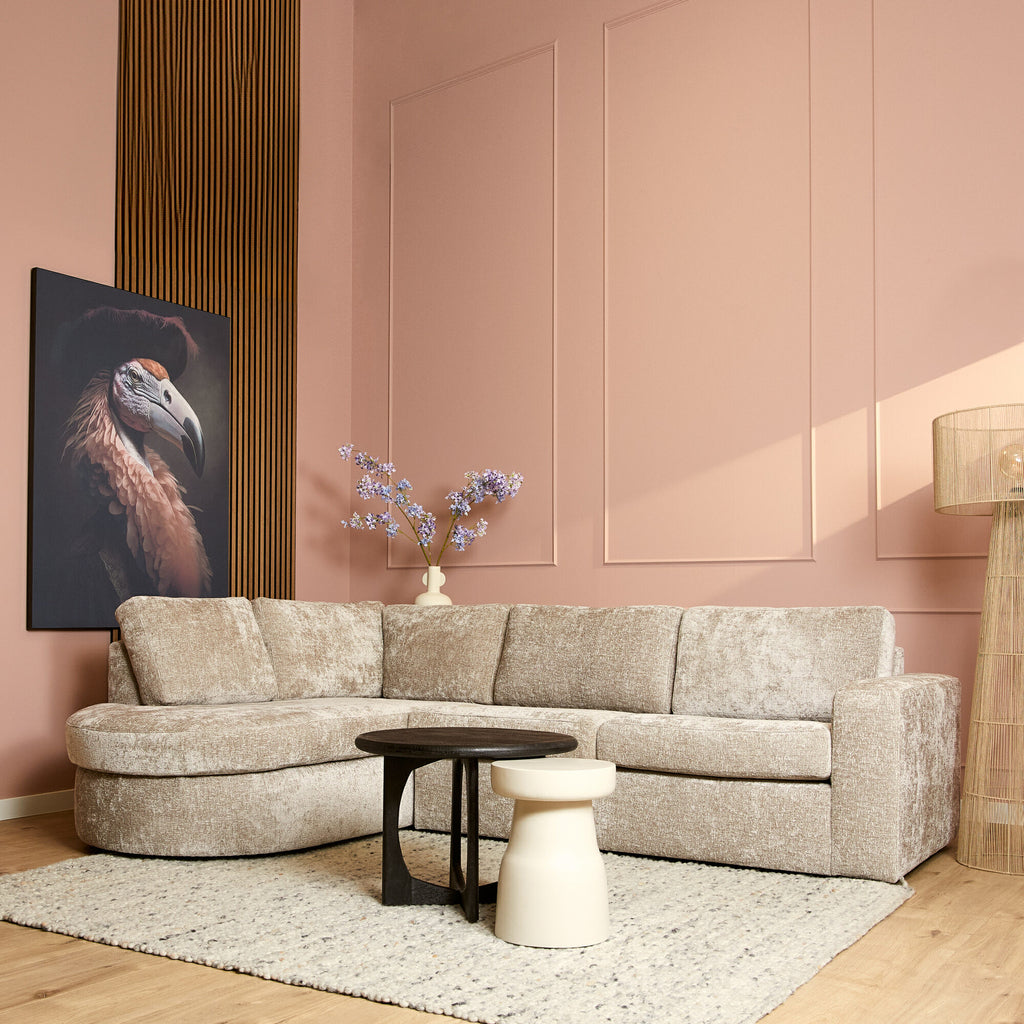 MeinLieblingsplatz Sofa Veronika Beige 2,5-Sitzer mit Recamiere links 264x192x84 cm – modernes Ecksofa & hoher Sitzkomfort