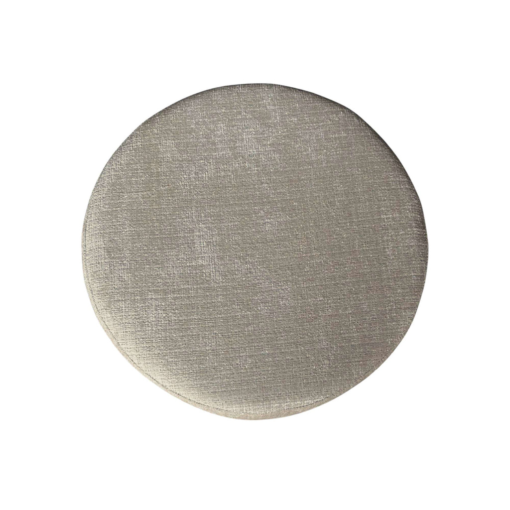 Runder Hocker MeinLieblingsplatz Taupe – Vielseitiger Pouf als Sitzgelegenheit, Fußhocker oder Deko-Element, Ø80 x 39 cm