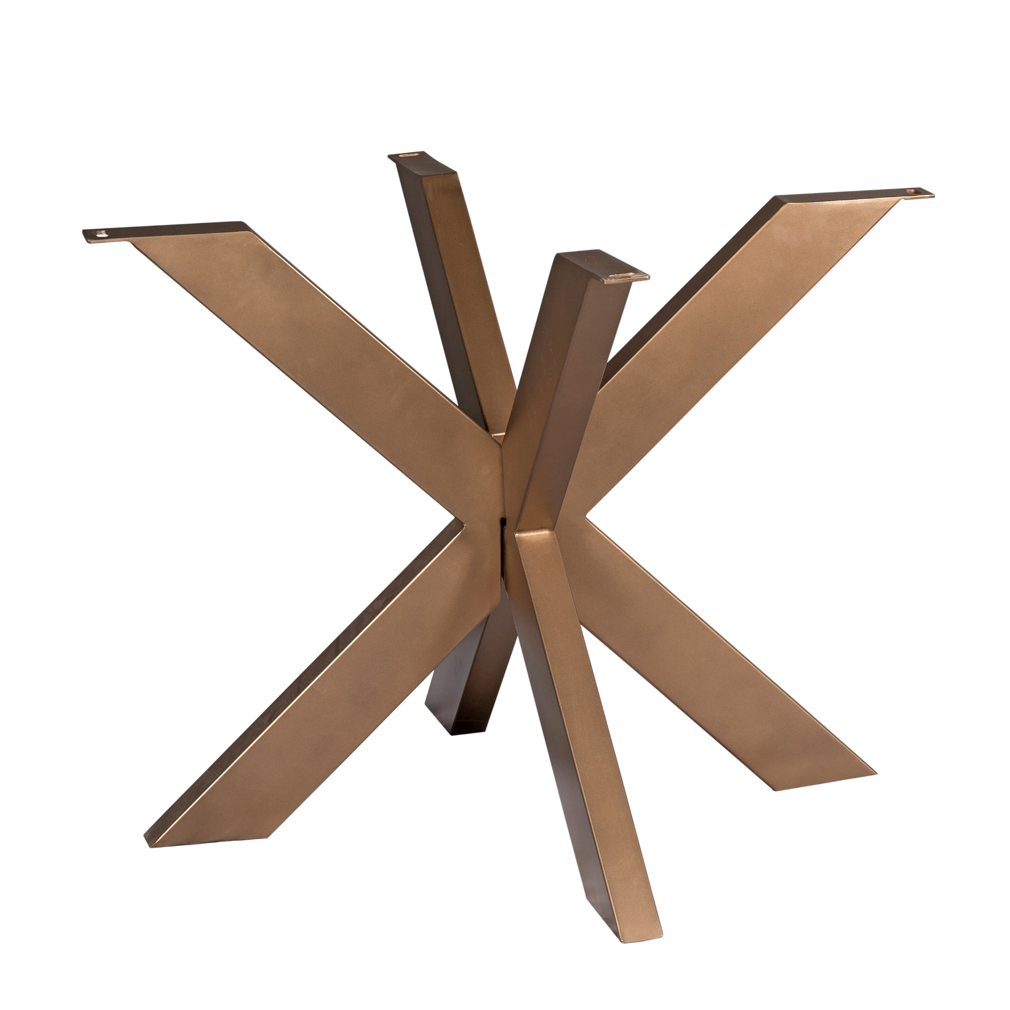 Tischbein Bronze – Metallfuß für runde Tischplatten Ø110–150 cm, 100×100×73 cm