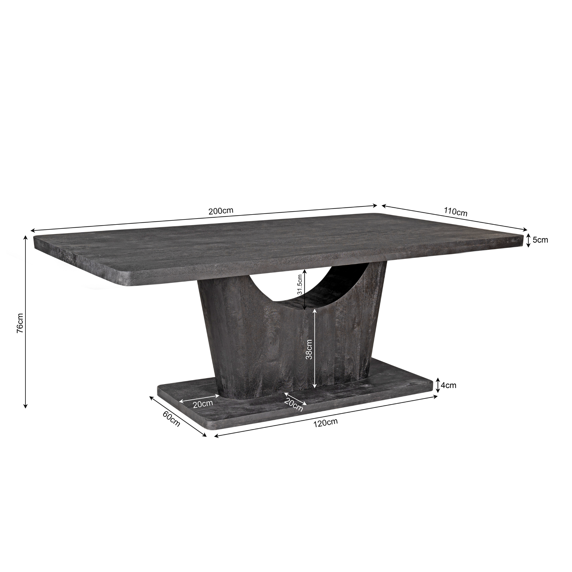 Esstisch CocoMer Braun 240 cm