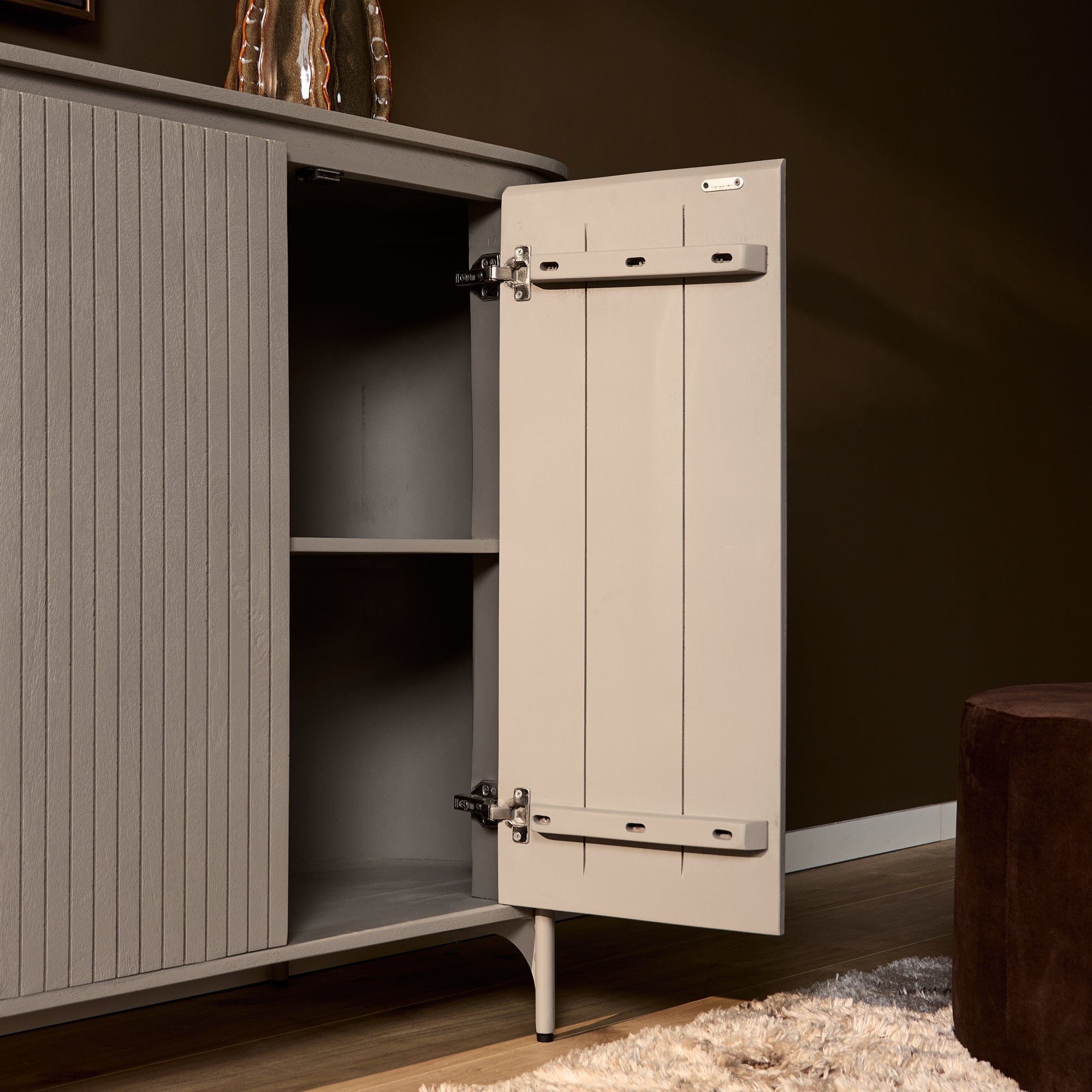 Highboard Schrank Sole | 115 cm | Taupe