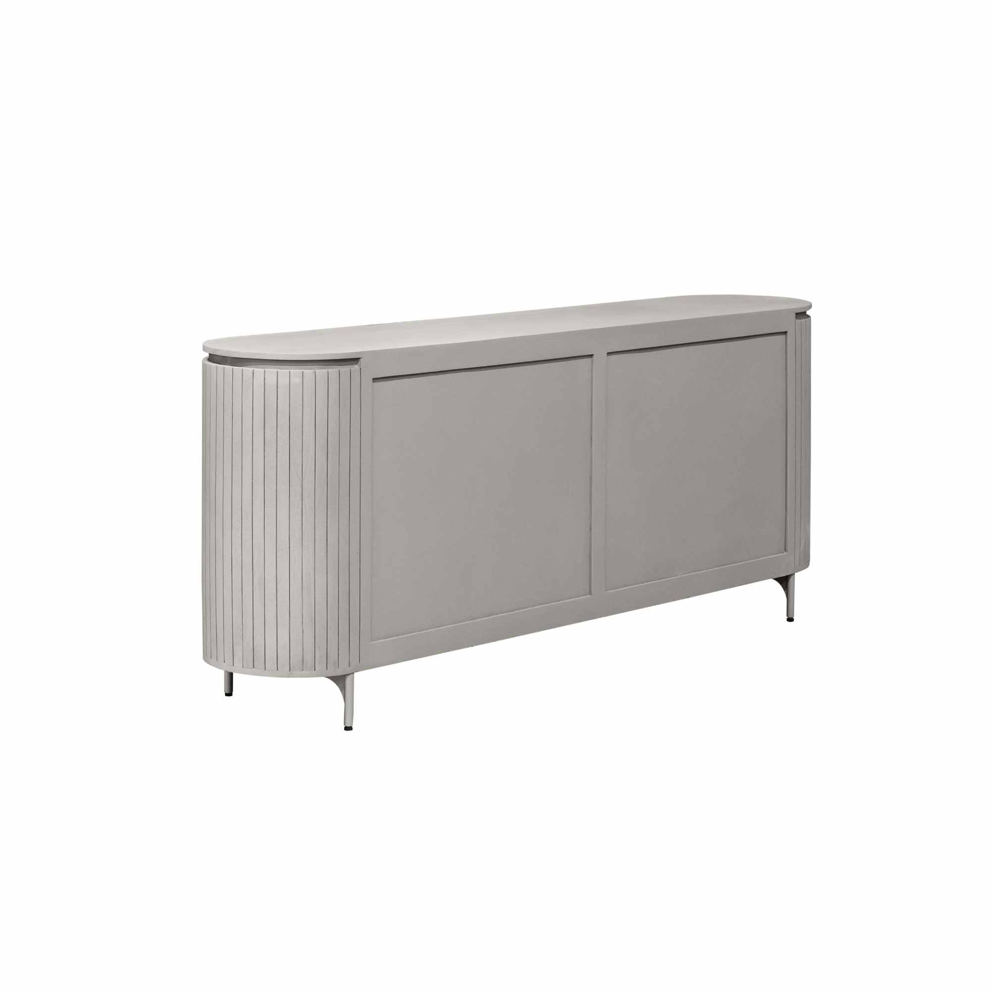 Sideboard Sole – Modernes Dressoir mit vertikalen Lamellen & 4 Türen, 210 x 45 x 90 cm