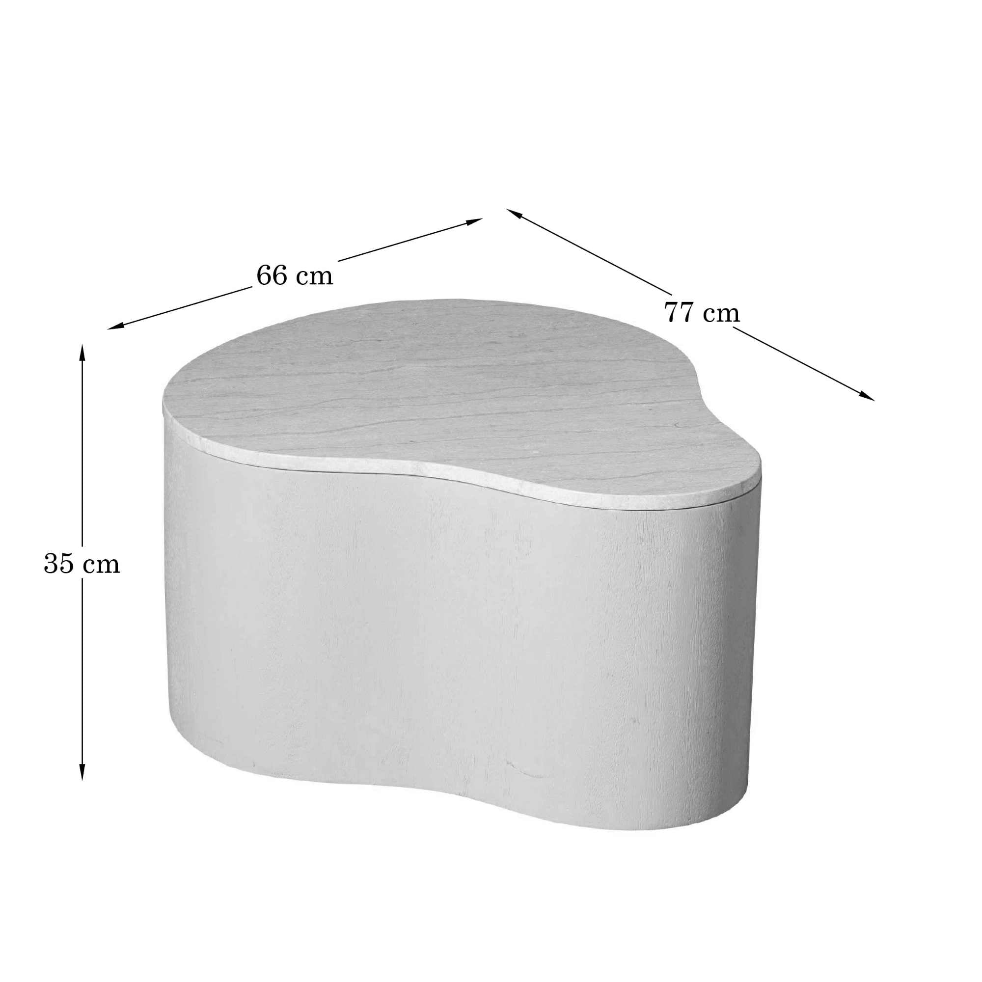 Couchtisch Lora | 77 cm | Braun