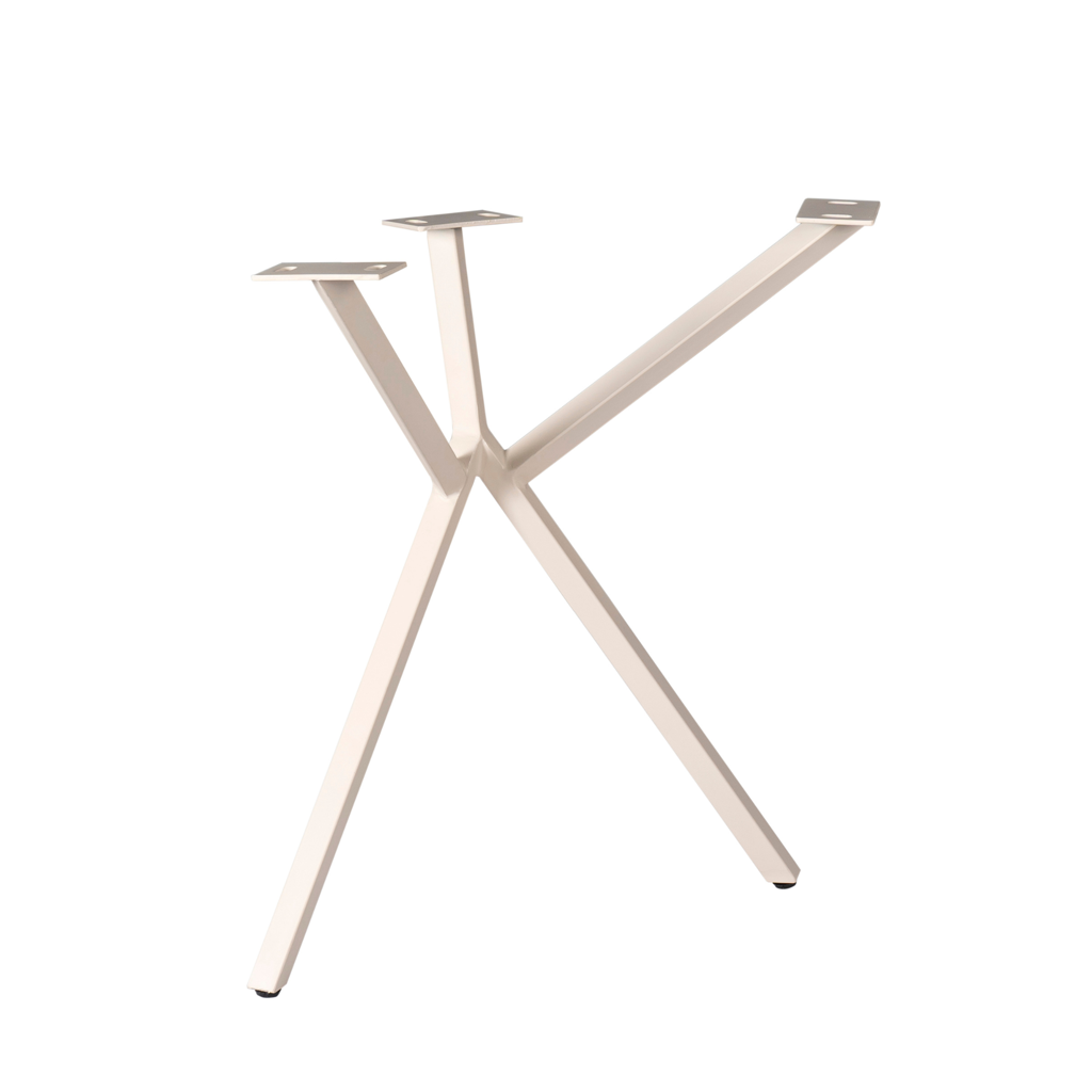 Tischbein Y 53x71x74 cm Sand – elegantes Metallgestell für Tischplatten 160–300 cm