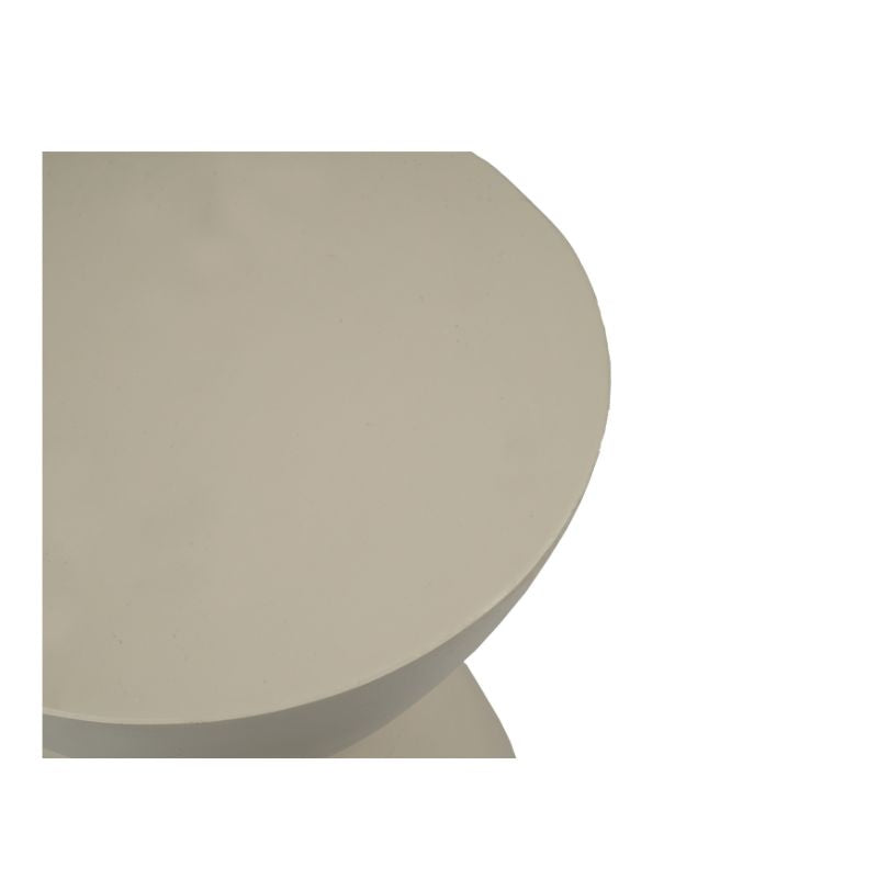 Beistelltisch Abbey Grün – runder Mangoholz-Tisch 33×45 cm, stilvolles Design für Wohnzimmer & Lounge