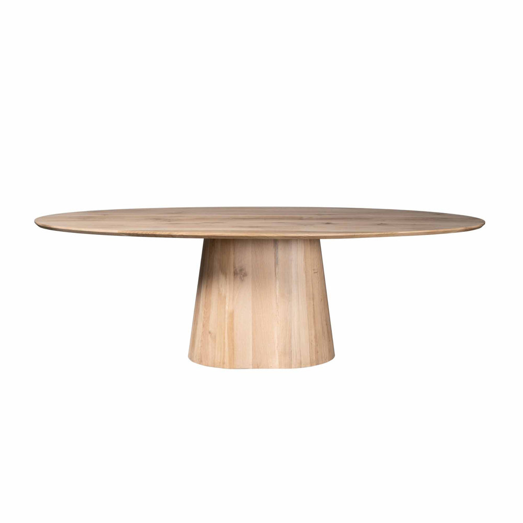 Esstisch Dubrovnik Natur - massives Eichenholz, Oval 210 x 110 x 76 cm