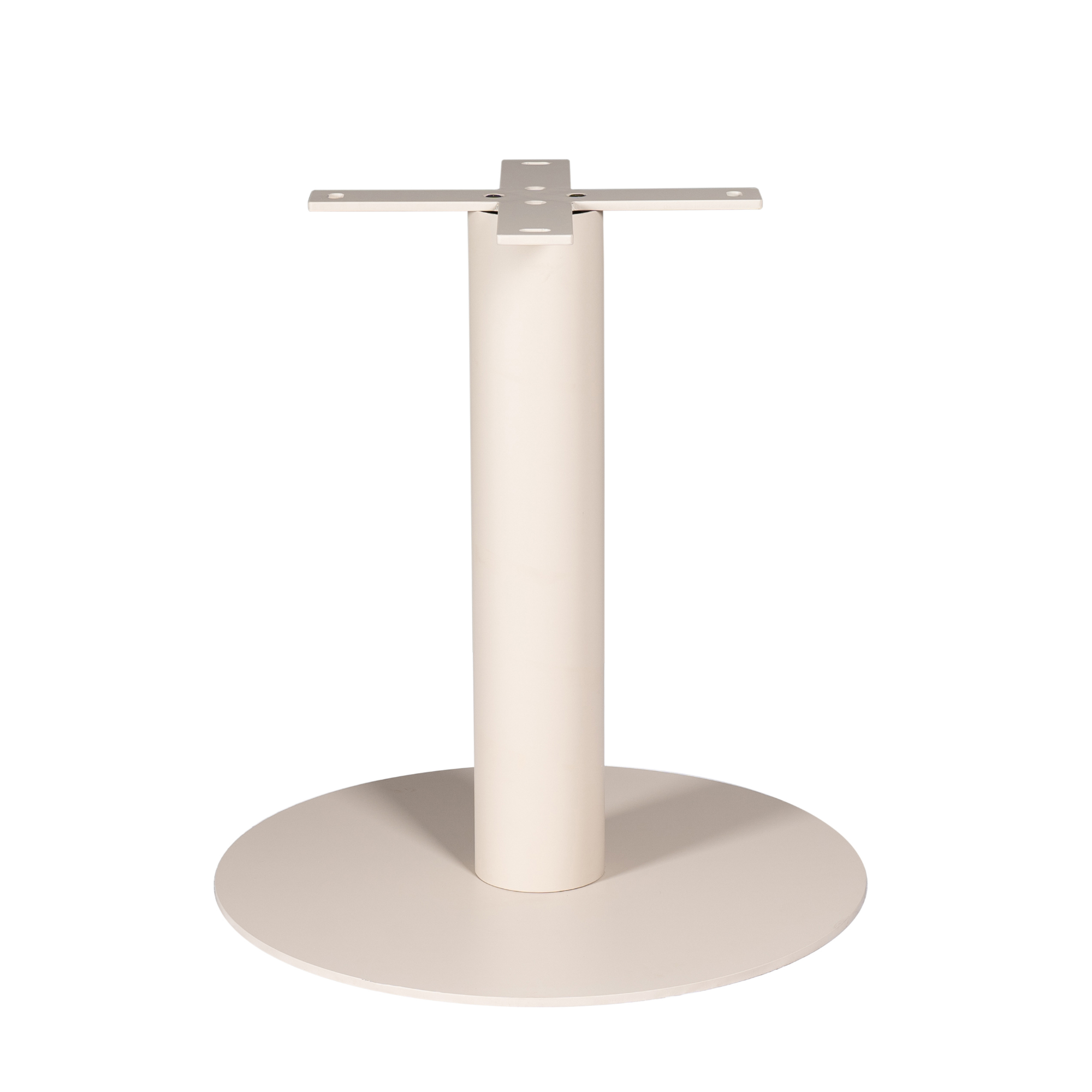 Tischbein Sand – Metallfuß für runde Tischplatten Ø110–140 cm, 70×70×73 cm