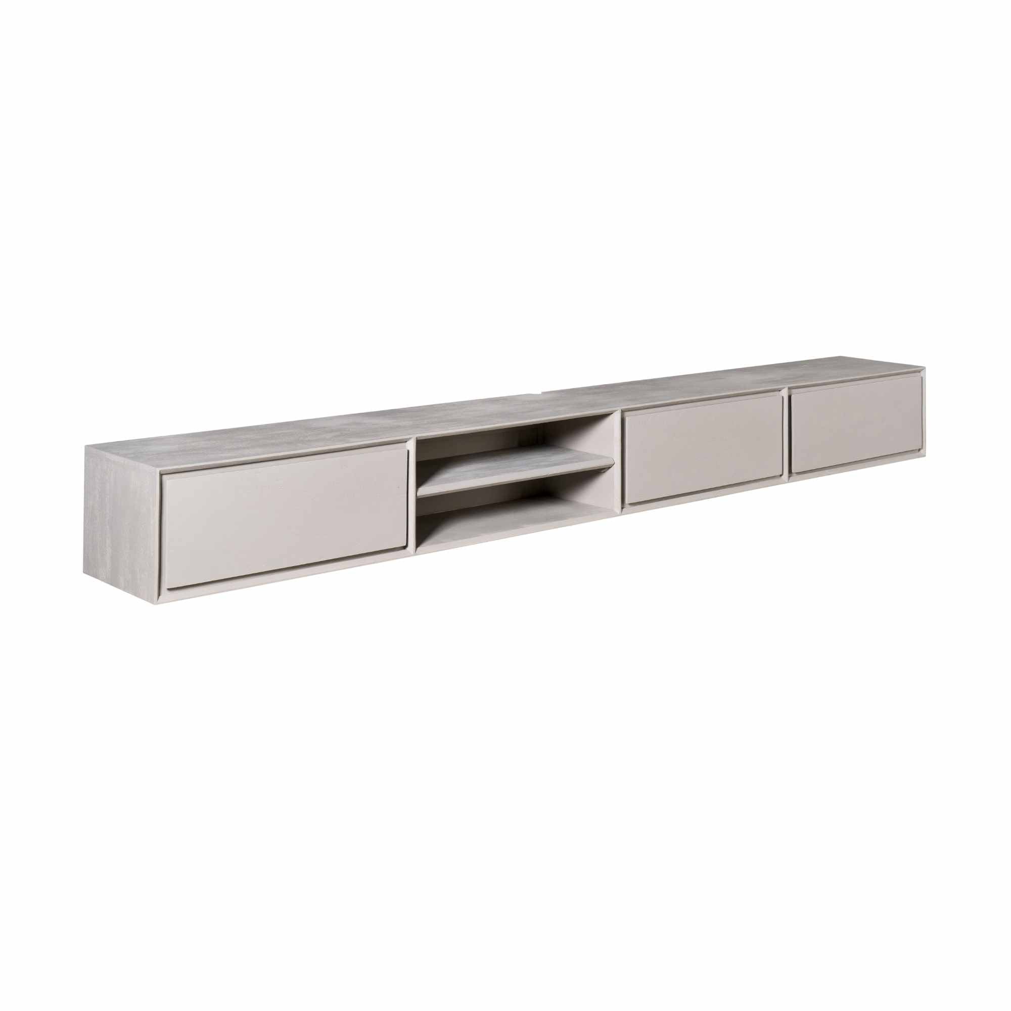 Schwebendes TV-Möbel Ambiance Taupe | 280 cm